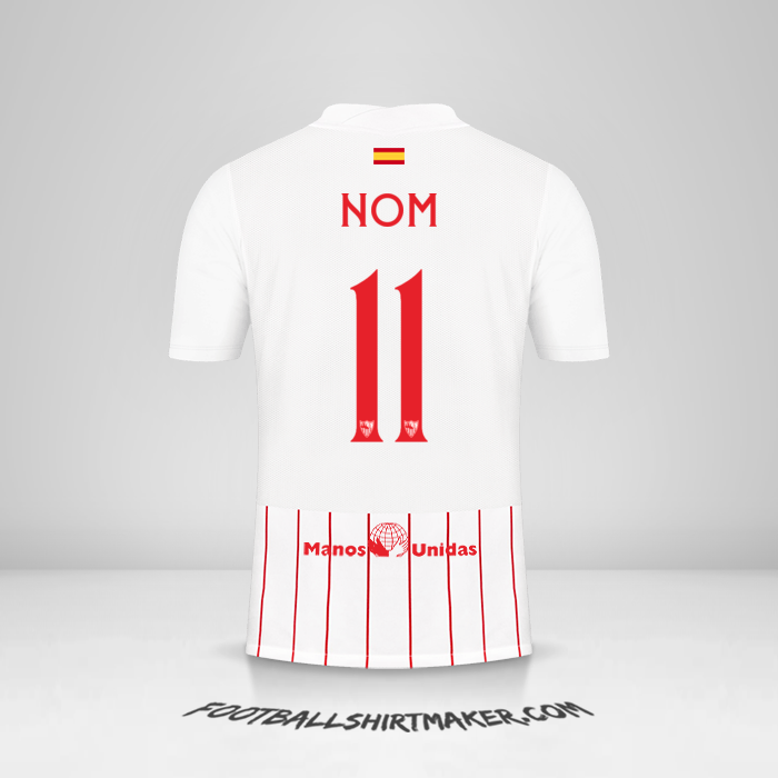 Maillot Sevilla FC Cup 2021/2022 -  nom - 11