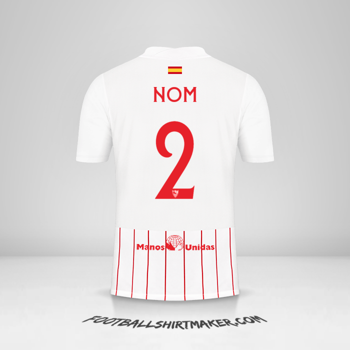 Maillot Sevilla FC Cup 2021/2022 -  nom - 2