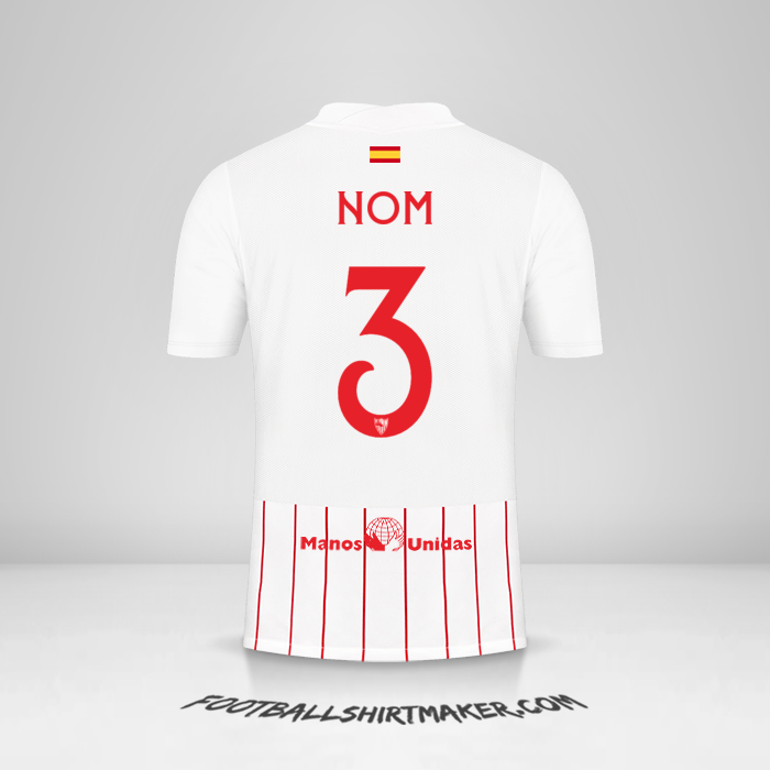 Maillot Sevilla FC Cup 2021/2022 -  nom - 3