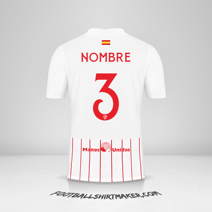 Camiseta Sevilla FC Cup 2021/2022 -  nombre - 3