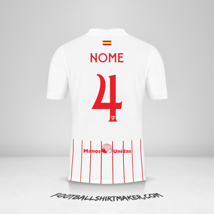 Camisa Sevilla FC Cup 2021/2022 -  nome - 4