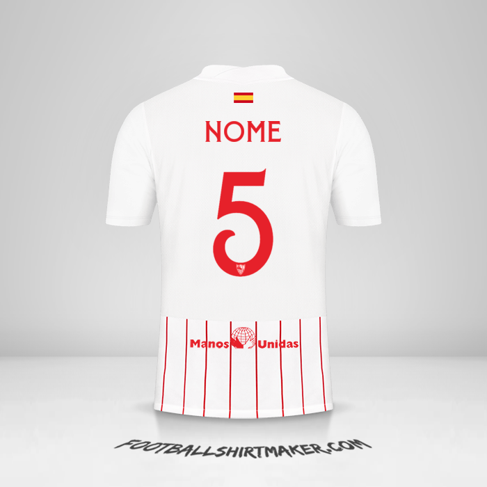 Camisa Sevilla FC Cup 2021/2022 -  nome - 5