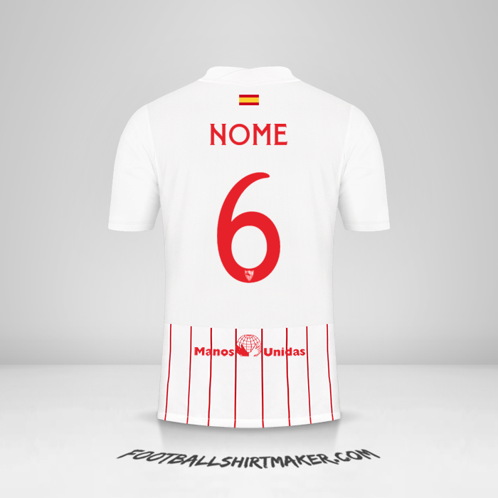 Camisa Sevilla FC Cup 2021/2022 -  nome - 6