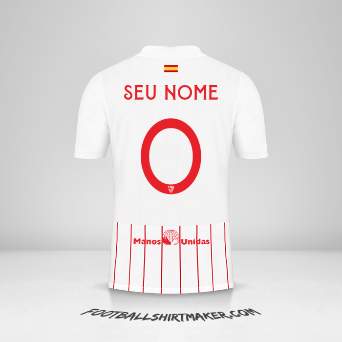 Camisa Sevilla FC Cup 2021/2022 -  seu nome - 0