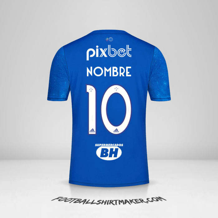 Camiseta Cruzeiro 2022 -  nombre - 10