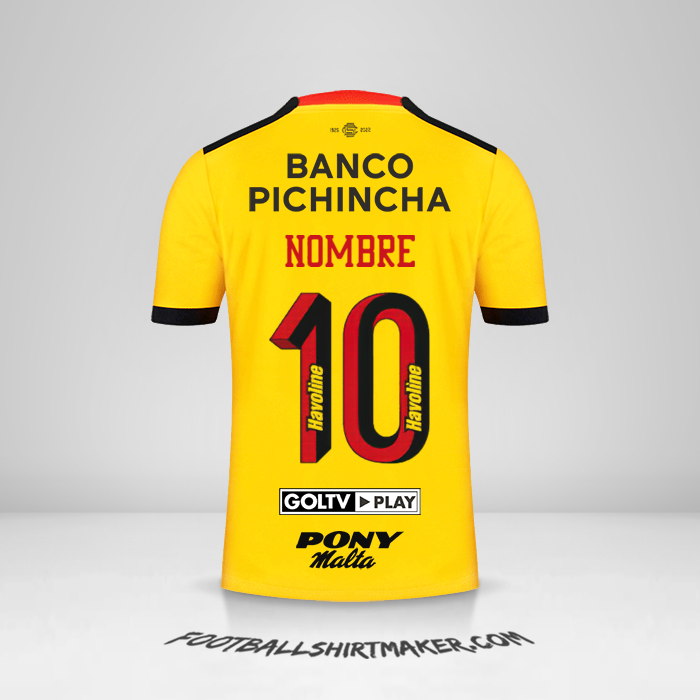 Jersey Barcelona SC 2022 -  nombre - 10