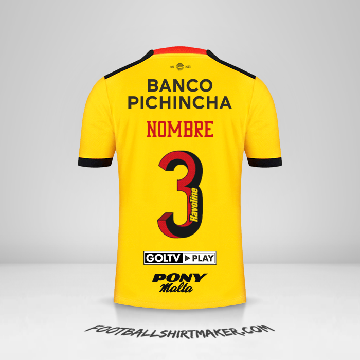 Jersey Barcelona SC 2022 -  nombre - 3