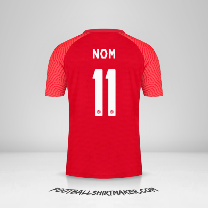 Maillot Canada 2021 -  nom - 11