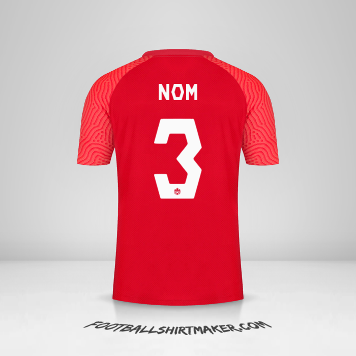 Maillot Canada 2021 -  nom - 3
