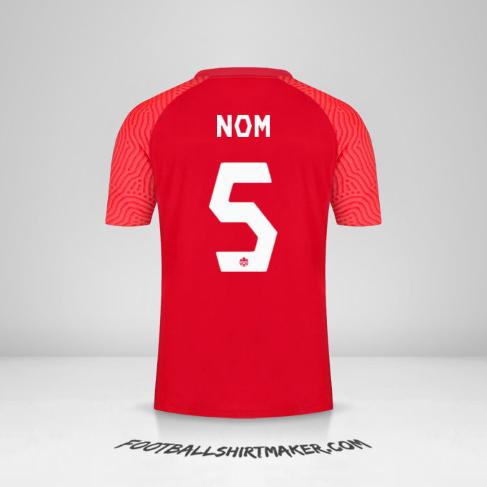 Maillot Canada 2021 -  nom - 5