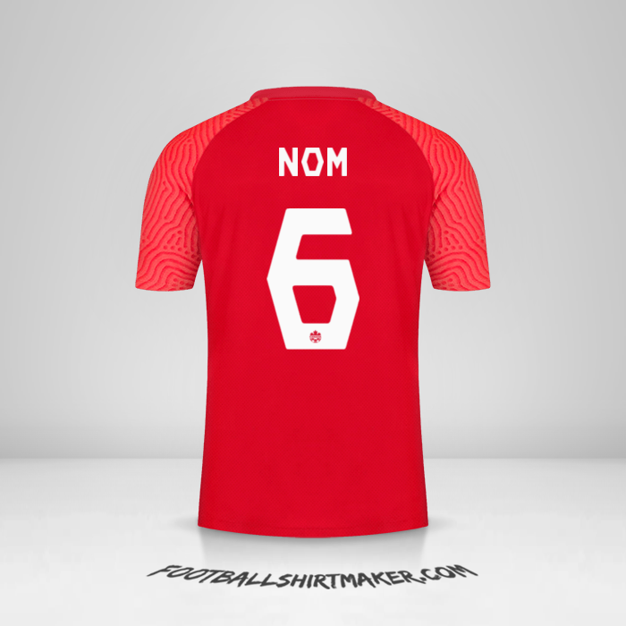 Maillot Canada 2021 -  nom - 6