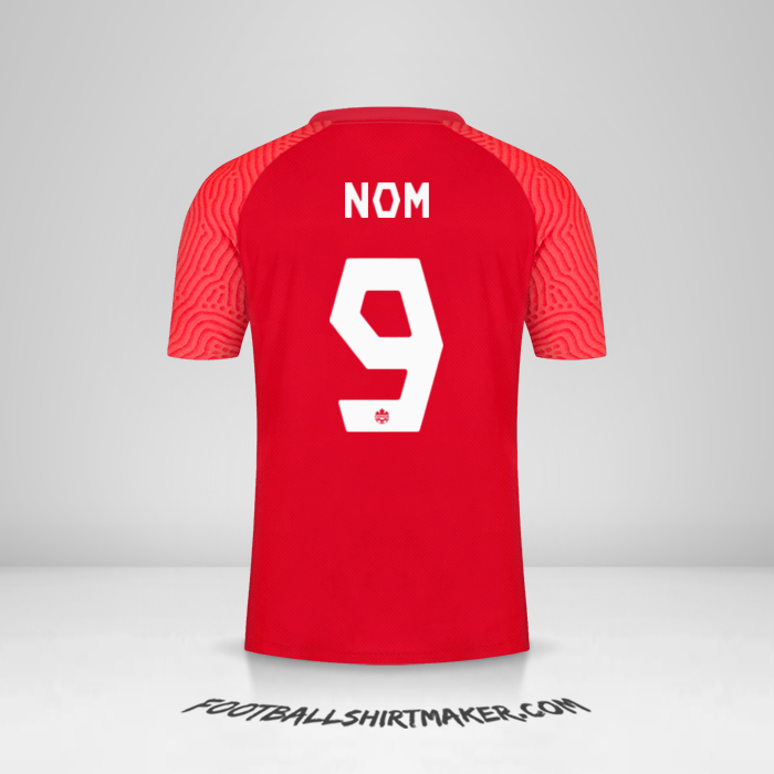 Maillot Canada 2021 -  nom - 9