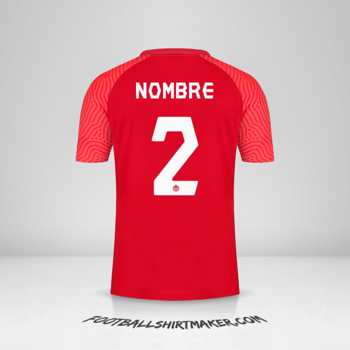 Jersey Canada 2021 -  nombre - 2