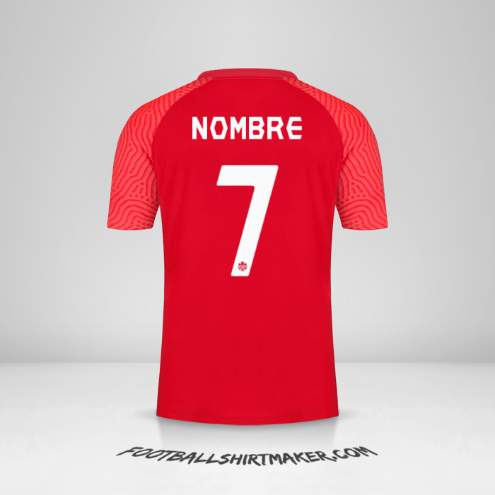 Jersey Canada 2021 -  nombre - 7