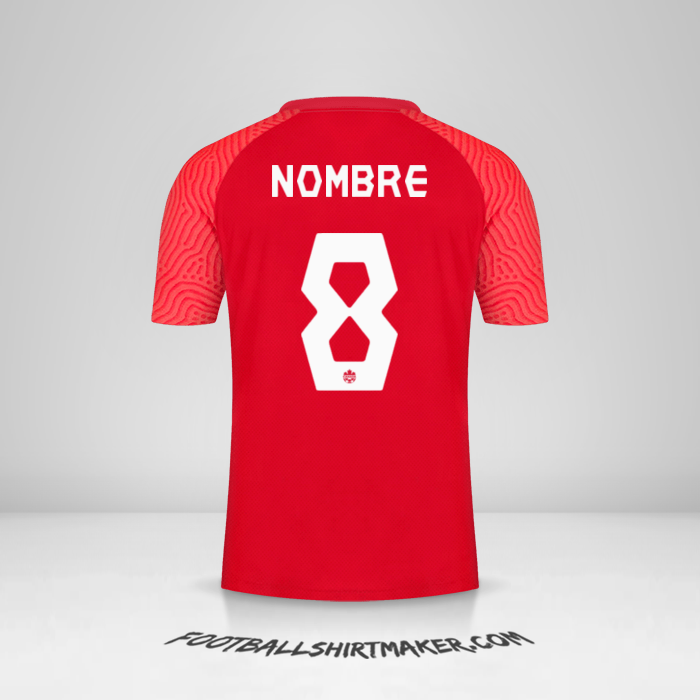 Jersey Canada 2021 -  nombre - 8