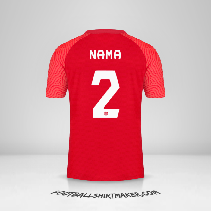 Jersey Kanada 2021 -  nama - 2