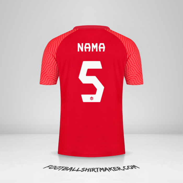 Jersey Kanada 2021 -  nama - 5
