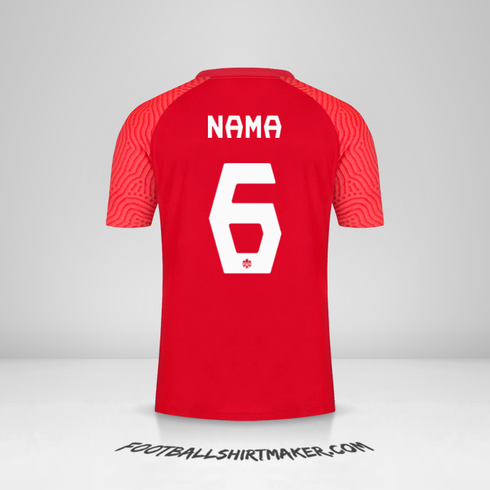Jersey Kanada 2021 -  nama - 6