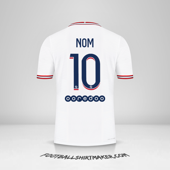 Maillot Paris Saint Germain IIII 2021/2022 -  nom - 10