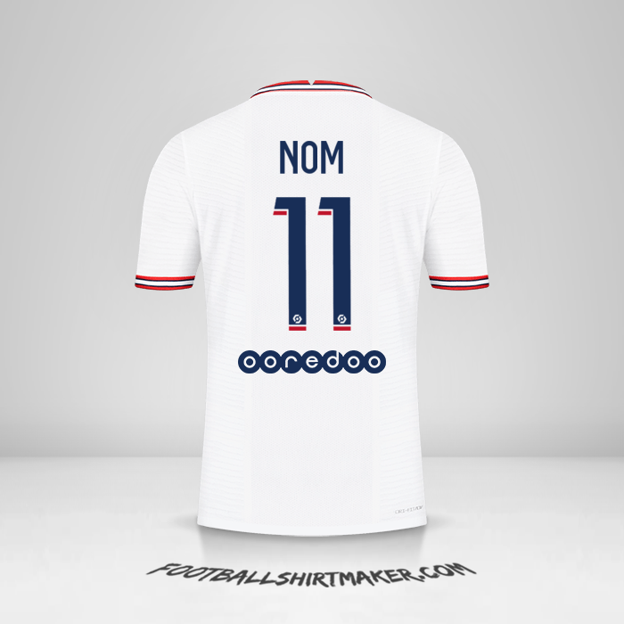 Maillot Paris Saint Germain IIII 2021/2022 -  nom - 11