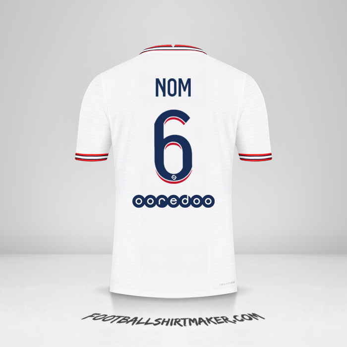 Maillot Paris Saint Germain IIII 2021/2022 -  nom - 6