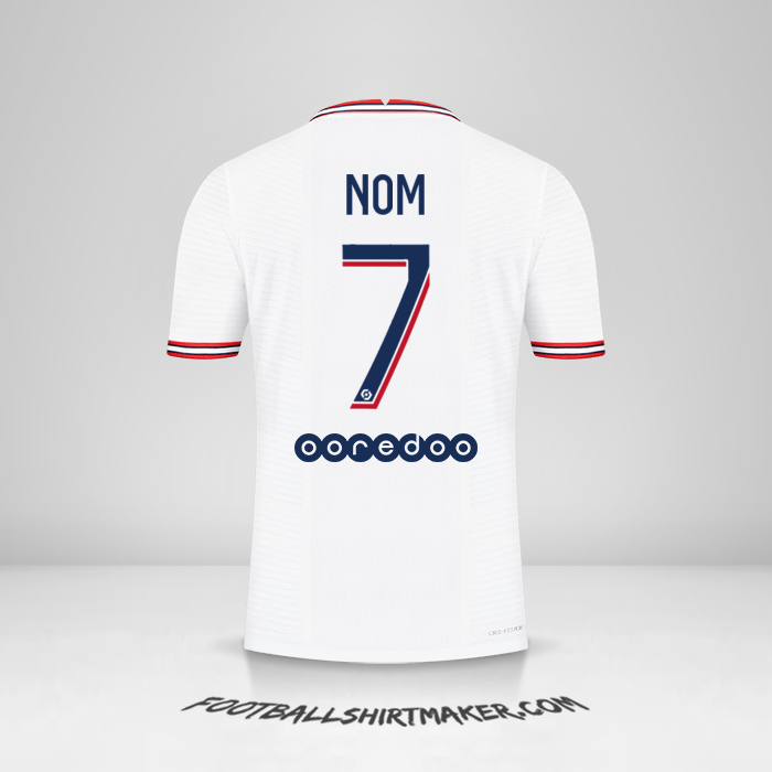 Maillot Paris Saint Germain IIII 2021/2022 -  nom - 7