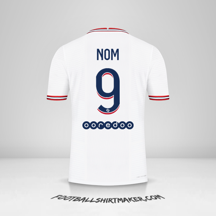 Maillot Paris Saint Germain IIII 2021/2022 -  nom - 9