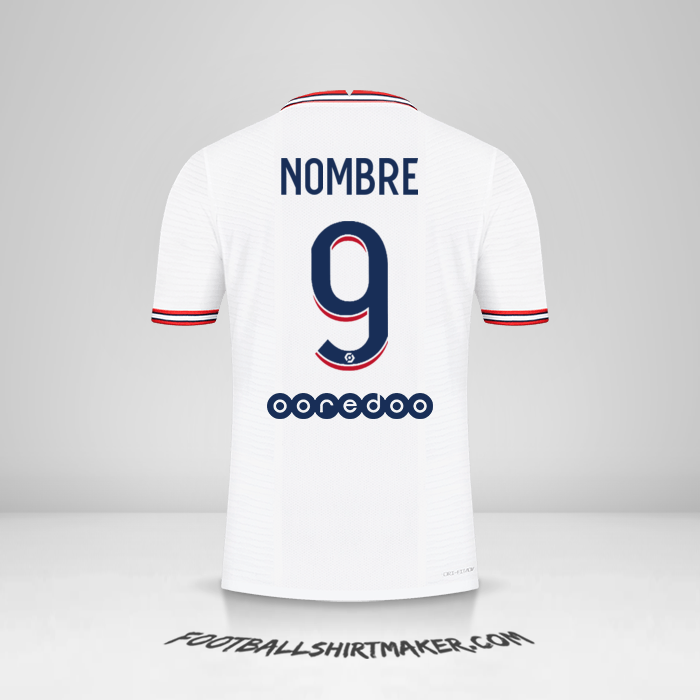 Jersey Paris Saint Germain IIII 2021/2022 -  nombre - 9