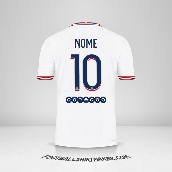 Camisola Paris Saint Germain IIII 2021/2022 -  nome - 10