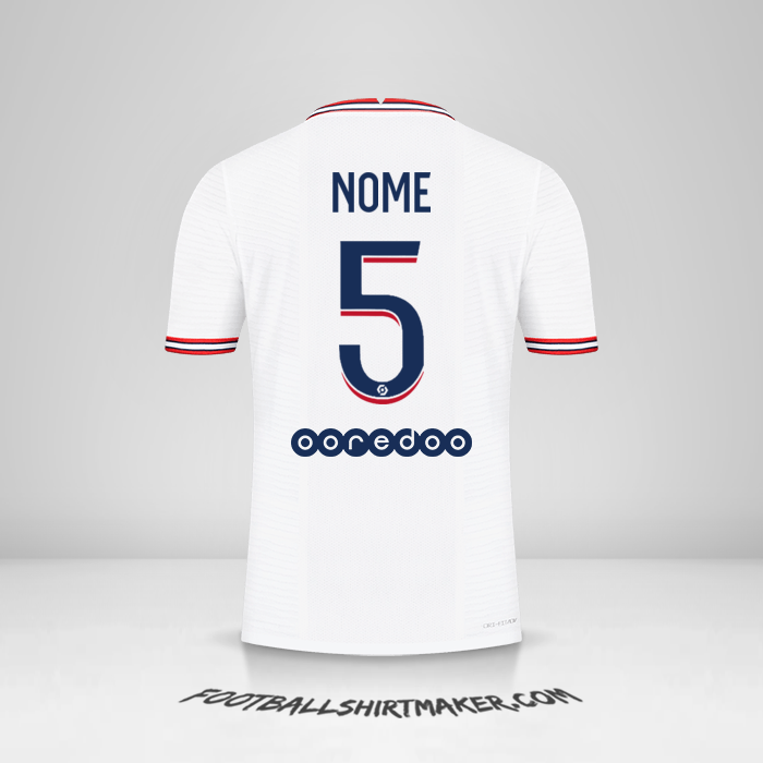 Maglia Paris Saint Germain IIII 2021/2022 -  nome - 5