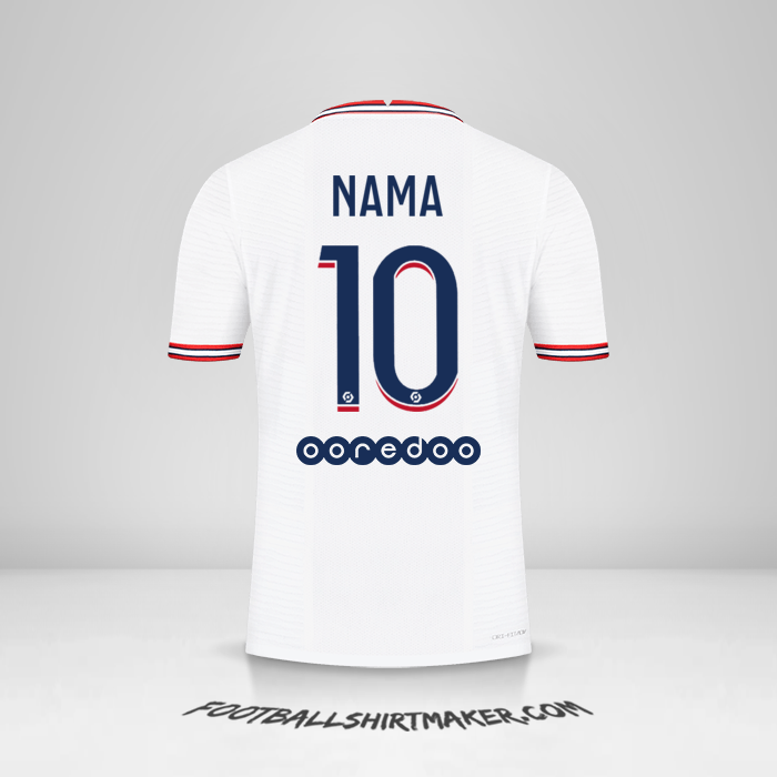 Jersey Paris Saint Germain IIII 2021/2022 -  nama - 10