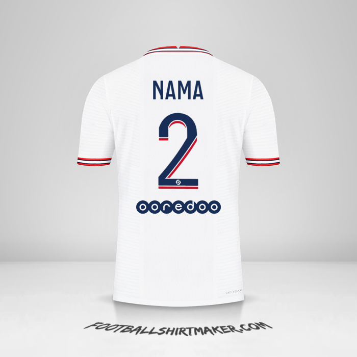 Jersey Paris Saint Germain IIII 2021/2022 -  nama - 2