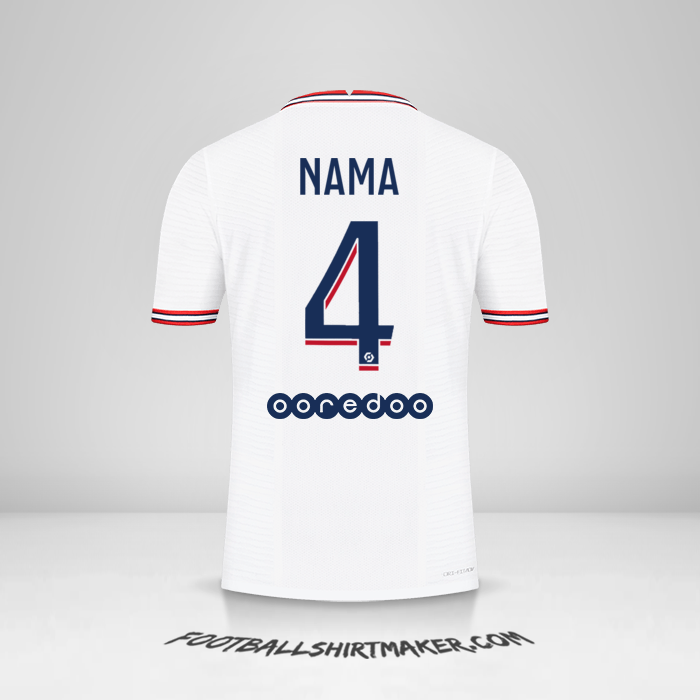 Jersey Paris Saint Germain IIII 2021/2022 -  nama - 4