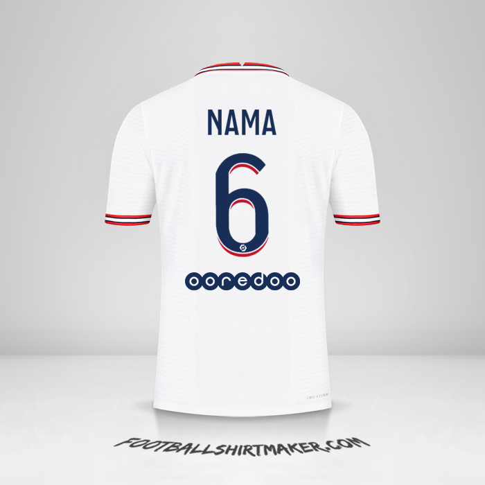 Jersey Paris Saint Germain IIII 2021/2022 -  nama - 6