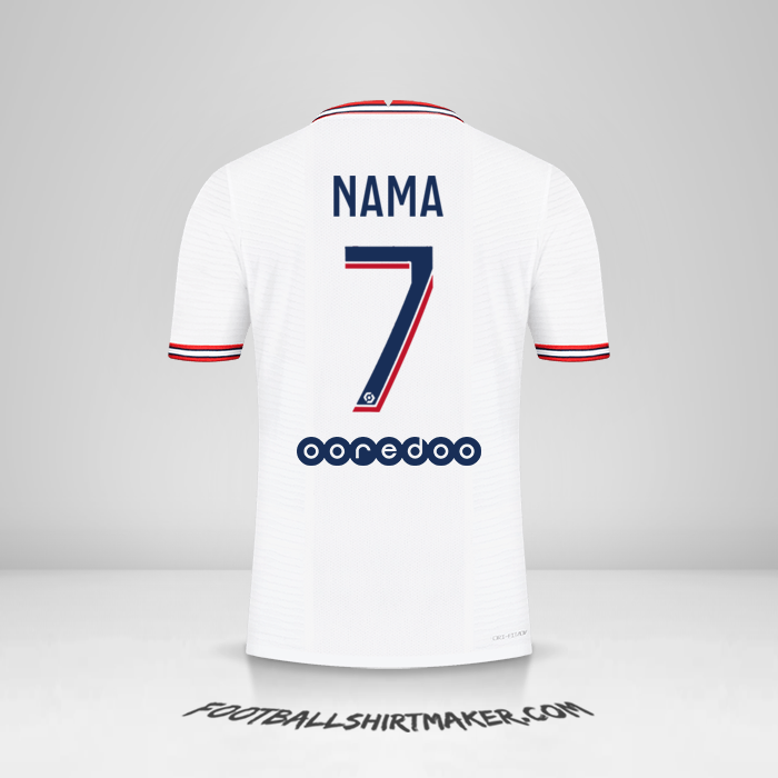Jersey Paris Saint Germain IIII 2021/2022 -  nama - 7