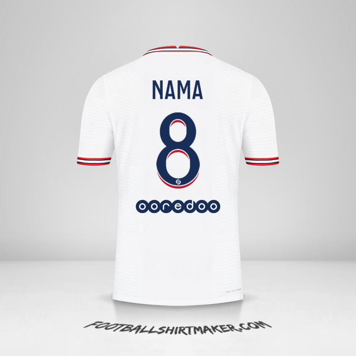 Jersey Paris Saint Germain IIII 2021/2022 -  nama - 8