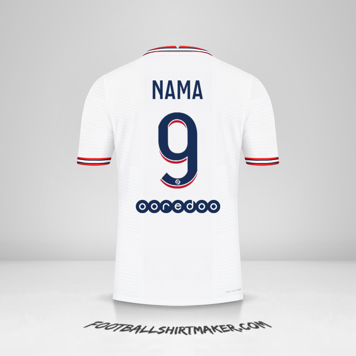 Jersey Paris Saint Germain IIII 2021/2022 -  nama - 9