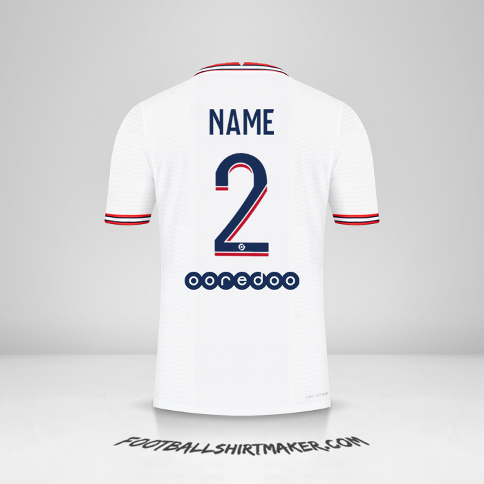 Jersey Paris Saint Germain IIII 2021/2022 -  name - 2