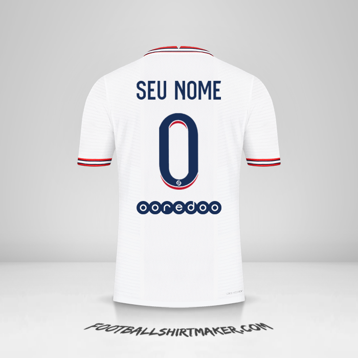 Camisa Paris Saint Germain IIII 2021/2022 -  seu nome - 0