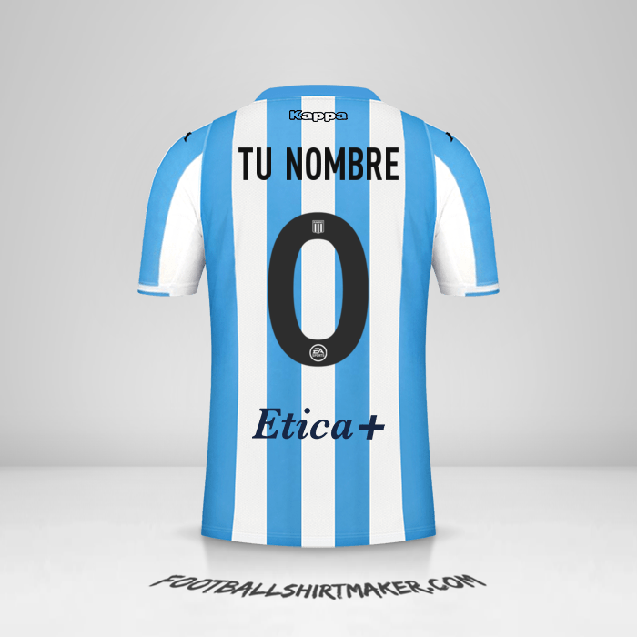 Camiseta Racing Club 2022 -  tu nombre - 0