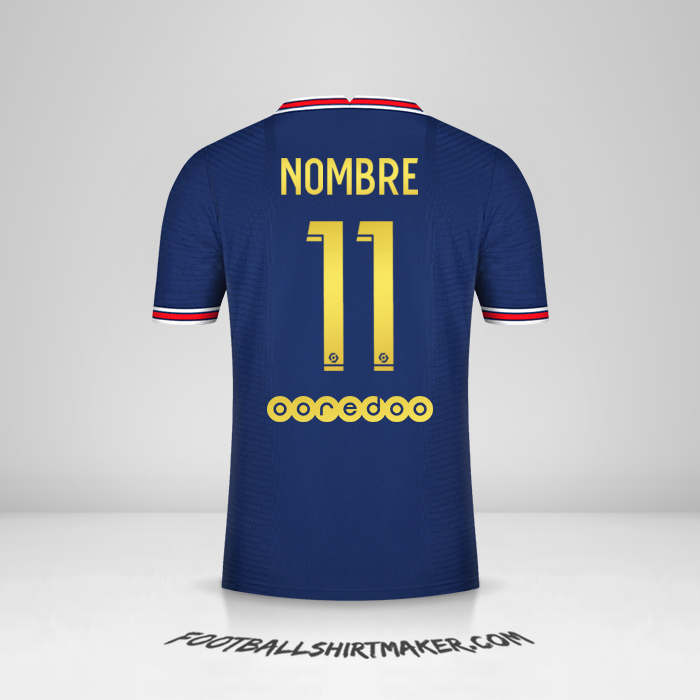 Camiseta Paris Saint Germain Gold 2021/2022 -  nombre - 11