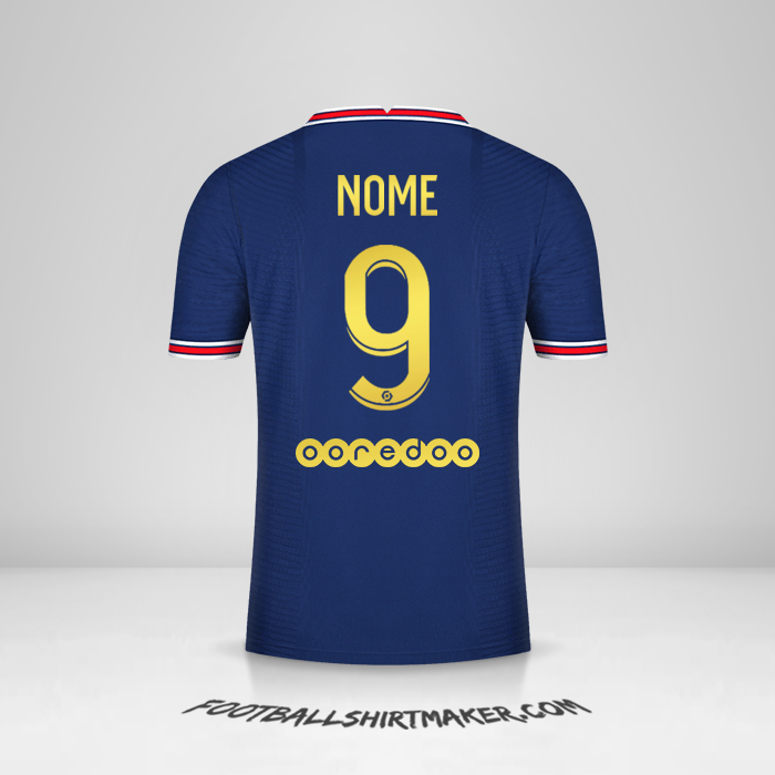 Maglia Paris Saint Germain Gold 2021/2022 -  nome - 9