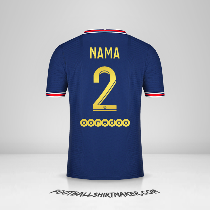 Jersey Paris Saint Germain Gold 2021/2022 -  nama - 2