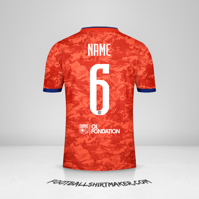 Shirt Olympique Lyon UEL 2021/2022 Away -  name - 6