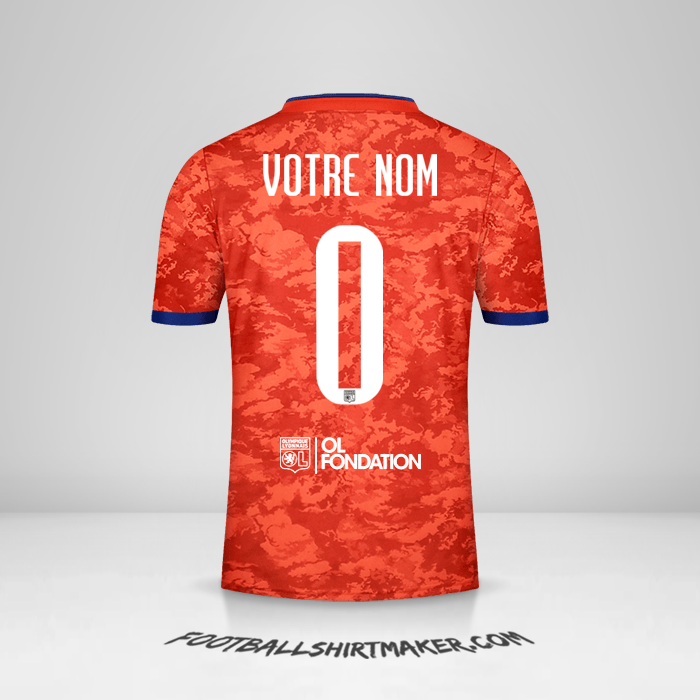 Maillot Olympique Lyon UEL 2021/2022 II -  votre nom - 0