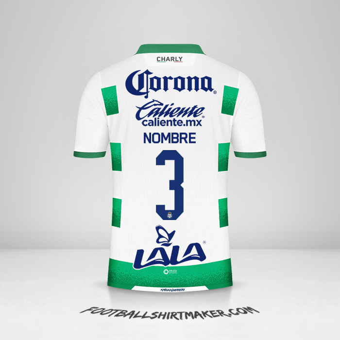 Camiseta Santos Laguna 2021/22 -  nombre - 3