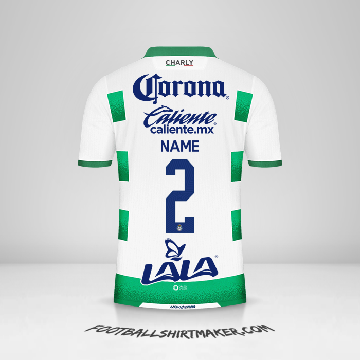 Jersey Santos Laguna 2021/22 -  name - 2