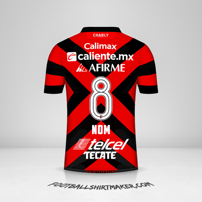 Maillot Club Tijuana 2021/2022 -  nom - 8
