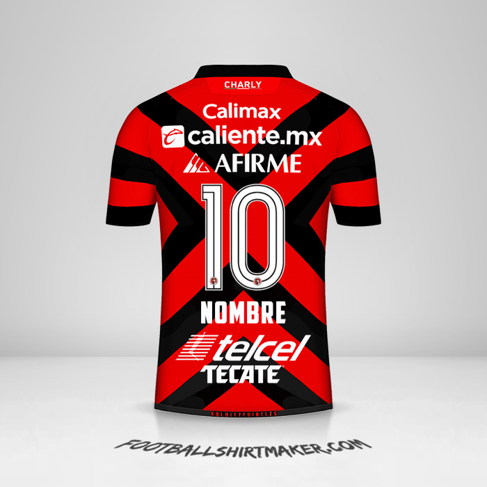 Camiseta Club Tijuana 2021/2022 -  nombre - 10