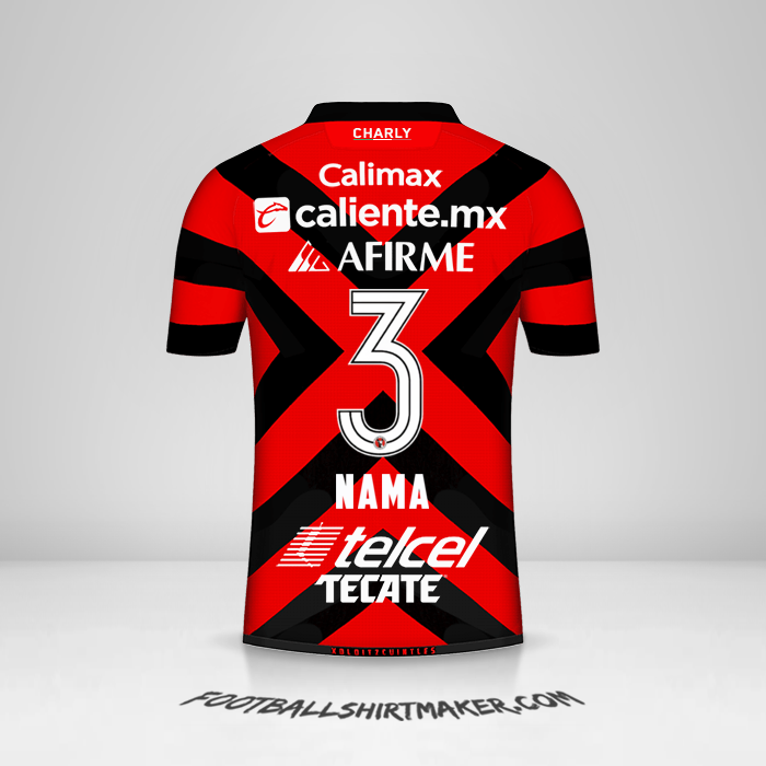 Jersey Club Tijuana 2021/2022 -  nama - 3